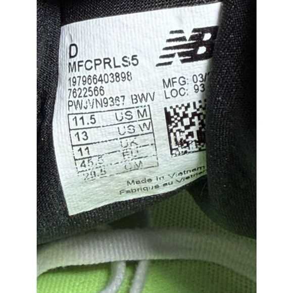 New Balance White Propel Running Shoe with Black & Blue Trim size 11.5 main image 6